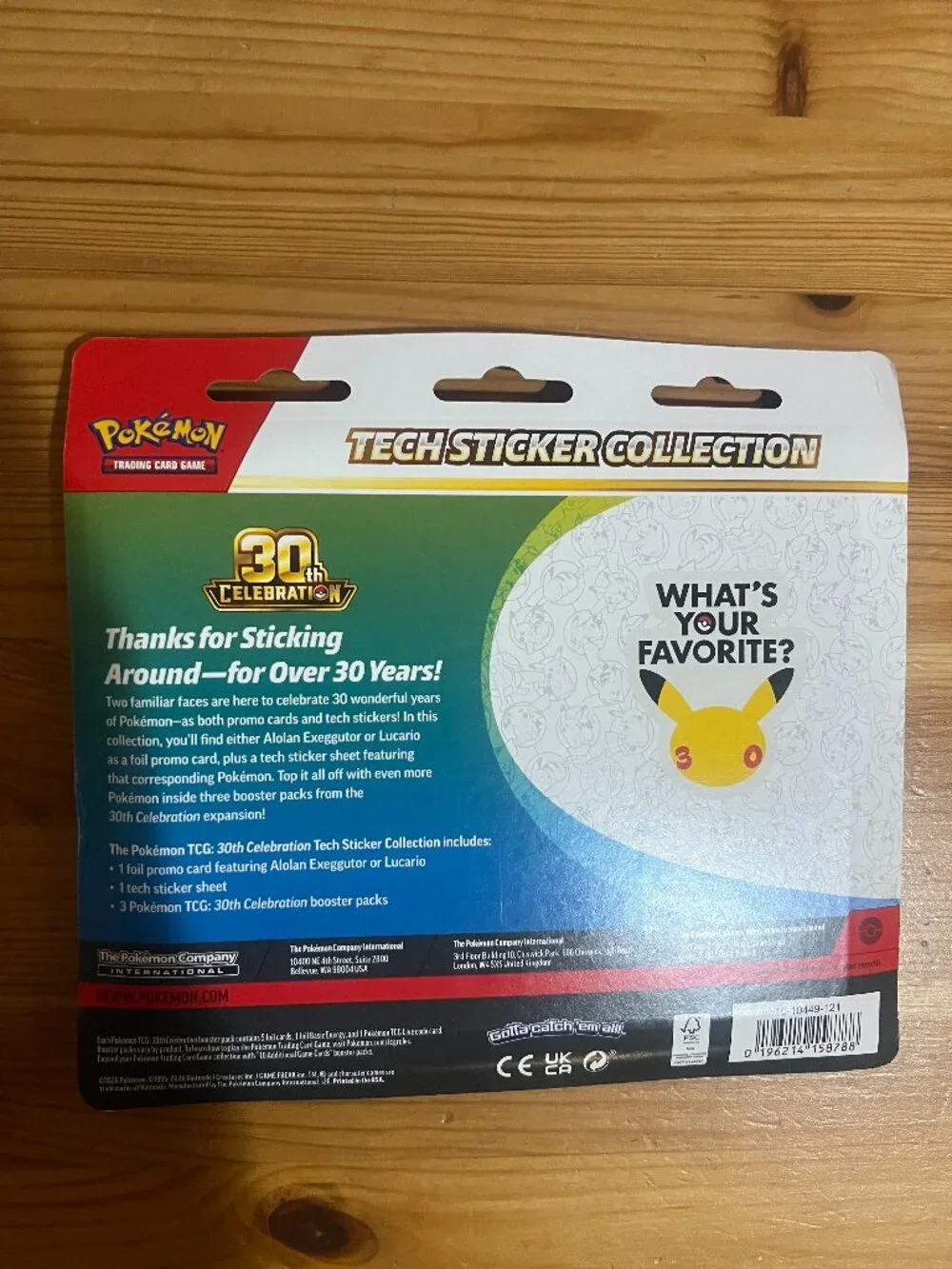 Pokémon TCG: 30th Celebration Tech Sticker Collection (Alolan Exeggutor) New